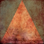 Retro paper triangle background