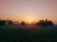 日の出の風景写真