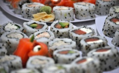 Sushi, jídlo, japonské, rýže, Japonsko