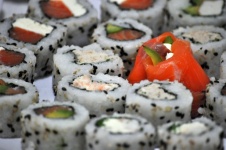 Sushi, comida, japonesa, arroz, japão
