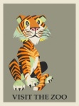 Плакат тигрового зоопарка