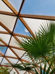 Tropical greenhouse roof
