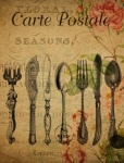 Vintage Cutlery Silverware Postcard