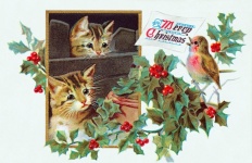 Carte poștală vintage de Crăciun