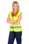 Woman In High Visibility Vest