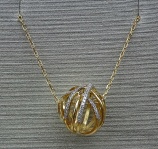 Yellow Gold With Diamonds Necklace