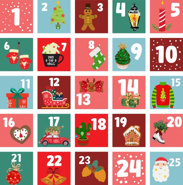 クリスマスアドベントカレンダー 無料画像 Public Domain Pictures