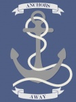 Якорная веревка с морским принтом