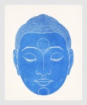 Arte vintage testa di Buddha