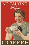 Kaffe Retro Vintage -affisch