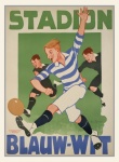 Cartaz de arte vintage de futebol