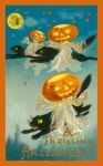 Carte effrayante vintage d'Halloween