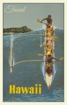 Poster di viaggio vintage Hawaii