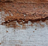 Peeling Paint Brick Wall