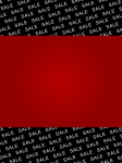Banner di vendita rosso e nero