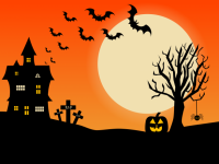 Scène d'Halloween Illustration