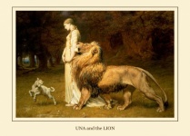 Art Vintage Femme Lion