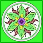 Mandala - flower 3d effect