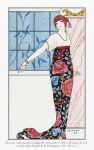 Módní žena Paříž ilustrace