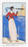 Módní žena Paříž ilustrace