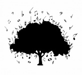 Musical Notes Tree Clipart