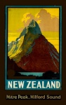 Neuseeland Reiseplakat