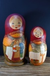 äußere und zweite Matrjoschska-Puppen