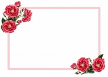 Róże Kwiatowe Zaproszenie Karta