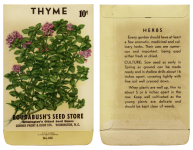 Seed Packet Vintage Thyme