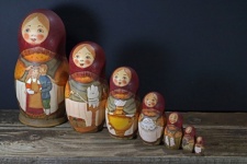 Sequence Of Seven Matrioska Dolls