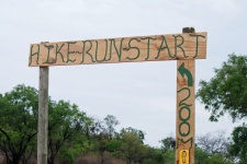 Sign for starting point of hike