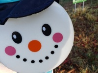 Cara de boneco de neve