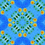 Sunflower kaleidoscope