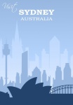 Sydney, Austrálie Cestovní plakát