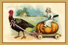 Thanksgiving Vintage Pompoenkaart