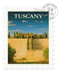 Tuscany, Italy Travel Postage