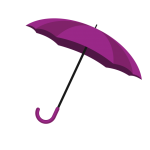 Deštník Clipart Purple