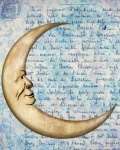 Vintage baby moon affisch