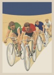 Affiche de course cycliste vintage