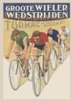 Pôster vintage de corrida de bicicleta