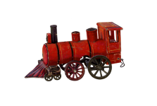 Locomotora de ferrocarril retro vintage