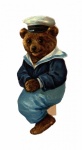 Marinheiro Urso de Pelúcia Vintage