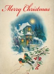 Christmas postcard vintage old