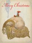 Christmas vintage postcard