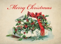 Arte vintage para cartão de natal