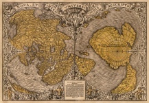 Mapa del mundo, mapa, vendimia, viejo