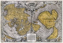 Mappa del mondo mappa vintage vecchio