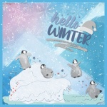 Winter Penguin Art Poster
