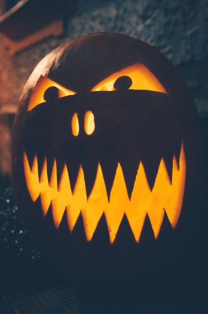 Halloween Pumpkin At Night Free Stock Photo - Public Domain Pictures