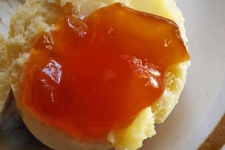 Apricot Jam With Butter On Scone